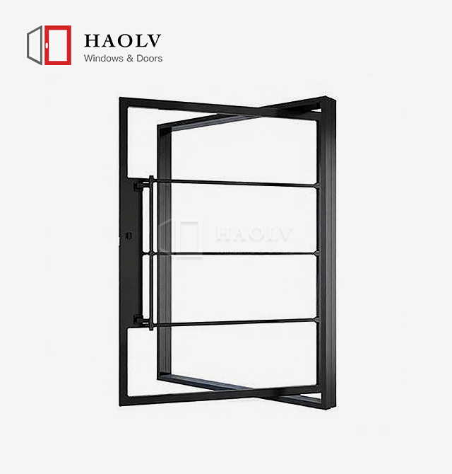 Aluminum Pivot-Hinged Door